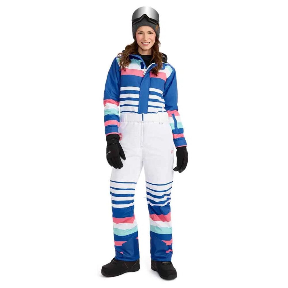 Tipsy Elves Women's Icy U Insulated Ski Suit Snowsuit Waterproof Hooded Small